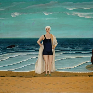 Les falaises et la mer (The cliffs and the sea), 1931. Creator: Peyronnet, Dominique (1872-1943)