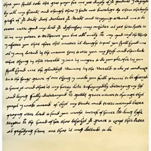 Letter from Anne Boleyn to Cardinal Wolsey, c1528. Artist: Anne Boleyn