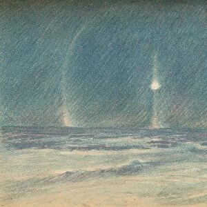 Light Phenomena in the Polar Night, 22nd November 1893, (1897). Artist: Fridtjof Nansen