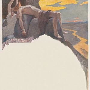 Loki and Sigyn. From Valhalla: Gods of the Teutons, c. 1905