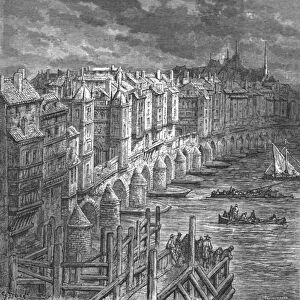 London Bridge, 1694, 1872. Creator: Gustave Doré