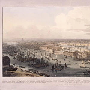 London Docks, 1803. Artist: William Daniell