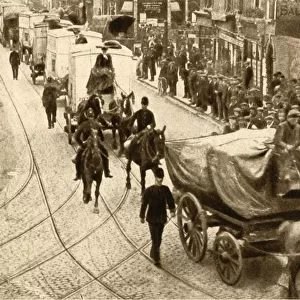 London in Peril of Starvation, 1912, (1933). Creator: T E Joy