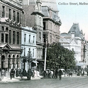 Looking west along Collins Street, Melbourne, Australia, 1912