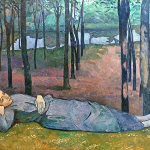 Madeleine in the Bois d Amour, 1888. Artist: Emile Bernard