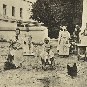 Making jam in the courtyard of Leo Tolstoys house, Yasnaya Polyana, near Tula, Russia, 1900. Artist: Sophia Tolstaya