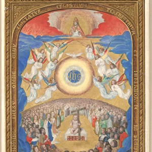 Manuscript Leaf with Adoration of the Holy Name, from a Book of Hours, after 1530 (?)