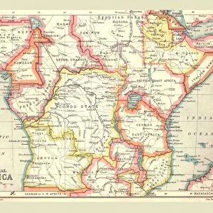Map of Central Africa, 1902. Creator: Unknown