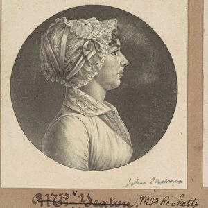 Mary Barr Ricketts, c. 1805. Creator: Charles Balthazar Julien Fé