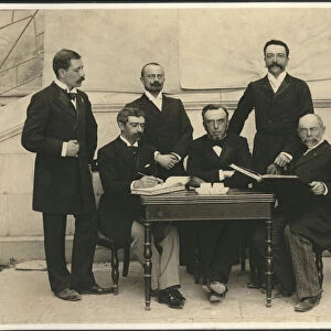 The members of the First International Olympic Committee. Athens, Greece, 1896