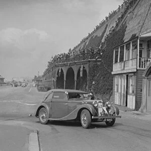 MG VA Tickford tourer of Lilian Roper competing in the RAC Rally, Madeira Drive, Brighton, 1939