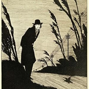 Midst of all was a Cold White Face, from The Years at the Spring, pub. 1920 (engraving), 1920