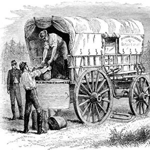 US military telegraph wagon, American Civil War, 1861-1865 (c1880)