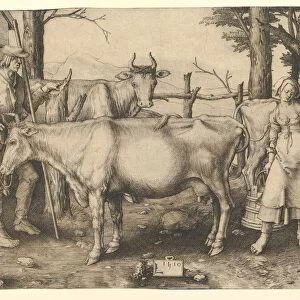 The Milkmaid, 1510. Creator: Lucas van Leyden