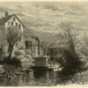 Mills on Blackstone River, 1872. Creator: William Hamilton Gibson