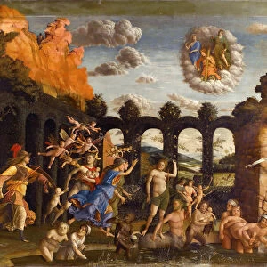 Minerva Expelling the Vices from the Garden of Virtue. Artist: Mantegna, Andrea (1431-1506)