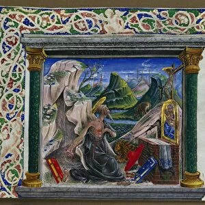 Miniature Excised from a Manuscript: St. Jerome in the Wilderness, c. 1500. Creator: Unknown