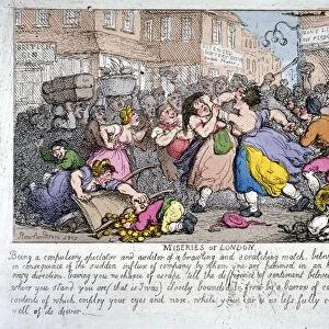 Miseries of London, 1807. Artist: Thomas Rowlandson