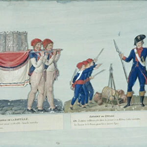 Model of the Bastille. Oath of Children, c. 1793