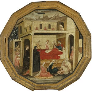 The Montauri birth tray. Artist: Bartolomeo di Fruosino (1366 / 69-1441)