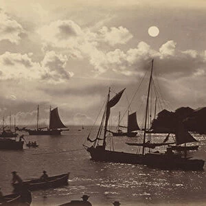 Moonlight Effect-Bay of Panama, 1877. Creator: Eadweard J Muybridge