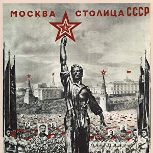Moscow is the capital of the USSR, 1940. Artist: Lissitzky, El (1890-1941)