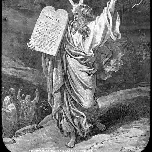Moses receives the law, late 19th or early 20th century