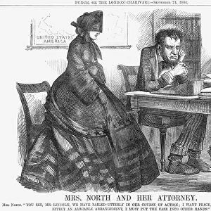 Mrs. North and Her Attorney, 1864. Artist: John Tenniel