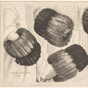 A Muff in Five Views, 1645-46. Creator: Wenceslaus Hollar