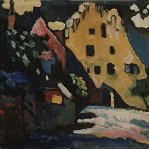 Murnau. Castle yard, 1908. Artist: Kandinsky, Wassily Vasilyevich (1866-1944)
