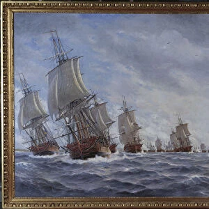 The naval Battle of Reval on 13 May 1790. Creator: Hagg, Jacob (1839-1931)