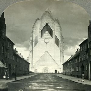 The New Age in Copenhagen, Denmark - Grundtvigs Church, c1930s. Creator: Unknown