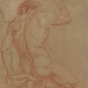 Nude Male Figure [recto], 17th century. Creator: Unknown