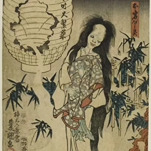 Oiwas Ghost (Oiwa no borei), n. d. Creator: Utagawa Kunisada