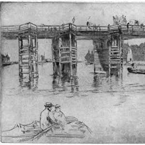 Old Putney Bridge, 1879 (1904). Artist: James Abbott McNeill Whistler