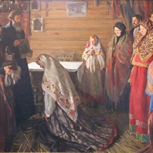 The old rite of blessing the bride in Murom