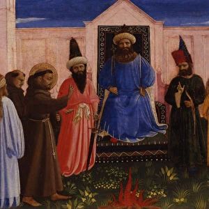 The ordeal of fire of Saint Francis before the Sultan