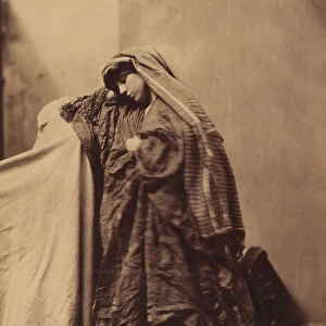 Orientalist Study of a Woman, 1858. Creator: Roger Fenton