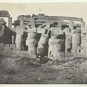 Palais de Karnak, Salle Hypostyle Prise au Nord;Thebes, 1849 / 51, printed 1852