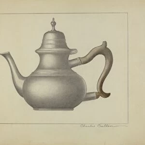 Pewter Teapot, c. 1936. Creator: Charles Cullen