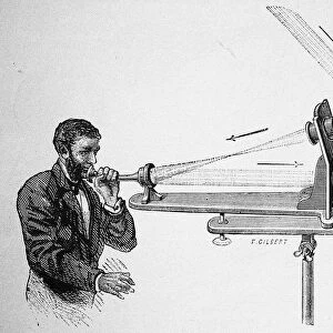 Photophone by Alexander Graham Bell, 1882. Artist: Anonymous