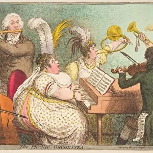 The Pic-Nic Orchestra, April 23, 1802. Creator: James Gillray