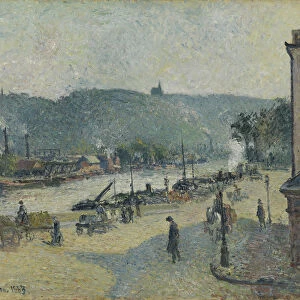 Place Lafayette, Rouen, 1883. Creator: Pissarro, Camille (1830-1903)
