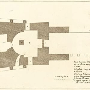 Plan of the Church of the Holy Sepulchre, 1619. Creator: Jacques Callot