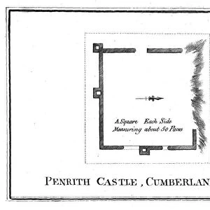 Plan of Penrith Castle, Cumberland, late 18th century