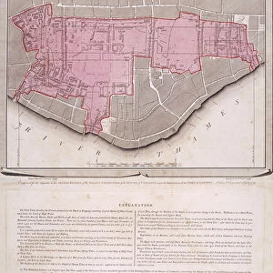 Plan for the proposed London Docks, Stepney, 1799