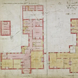 Plans for the Red House, Bexleyheath, London, 1859. Artist: Philip Webb