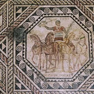 Polydus Mosaic charioteer, Trier, c3rd century