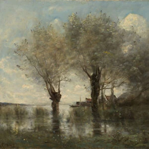 A Pond in Picardy, ca. 1867. Creator: Jean-Baptiste-Camille Corot