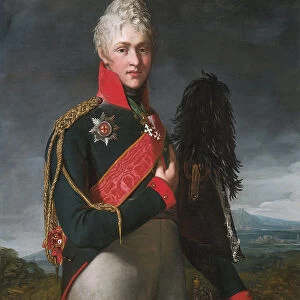 Portrait of Arkadi Alexandrovich Suvorov (1784-1811), Count Rymniksky, 1805. Artist: Mosnier, Jean Laurent (1743 / 44-1808)